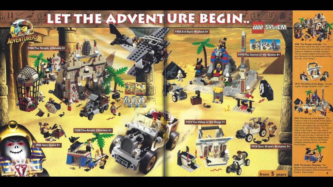Historia serii LEGO Adventurers i pochodnych