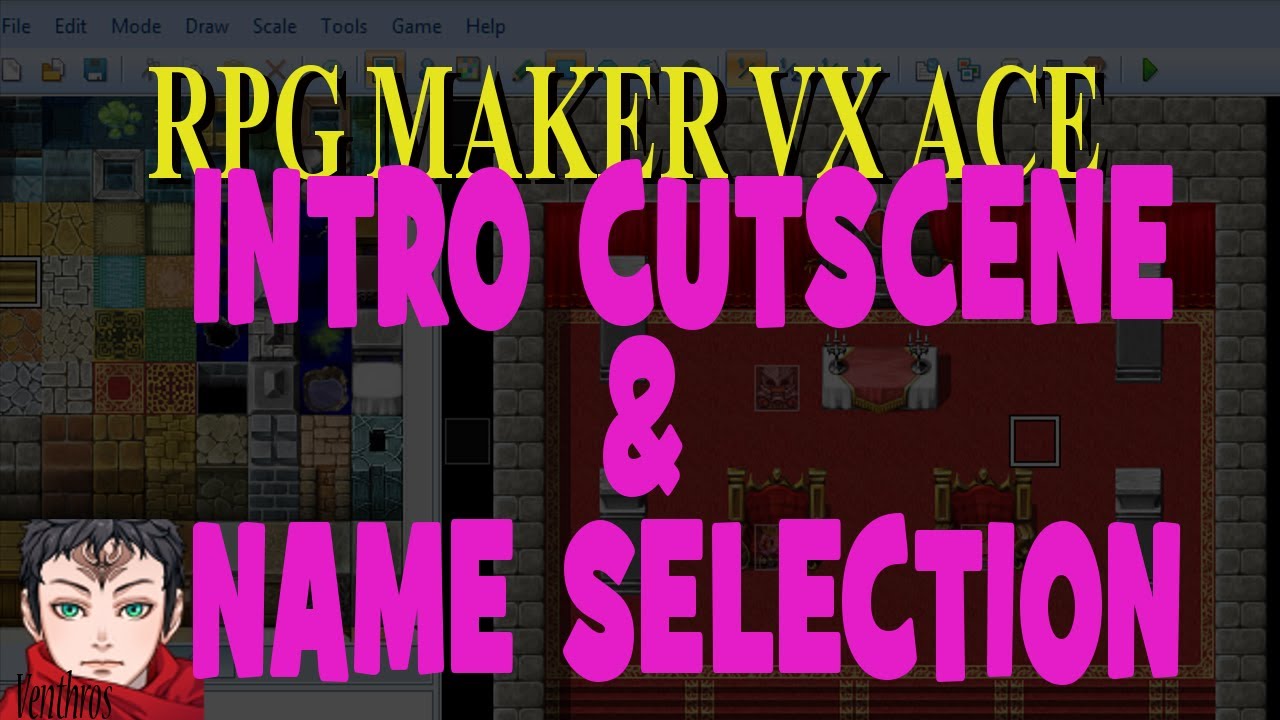 Урок 10 по RPG Maker VX Ace: Простая вступительная заставка с вводом имени.