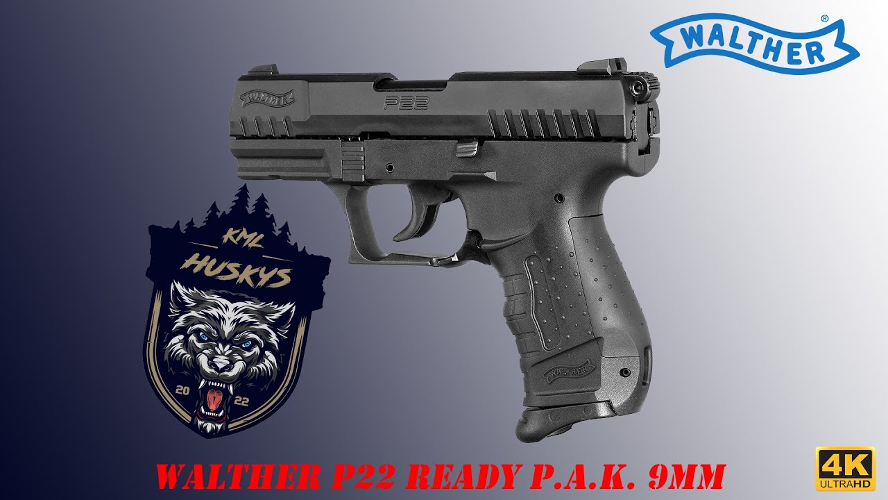Walther P22 Ready Schreckschuss Pistole 9mm P.A.K. #TEAMKMLHUSKYS #softair