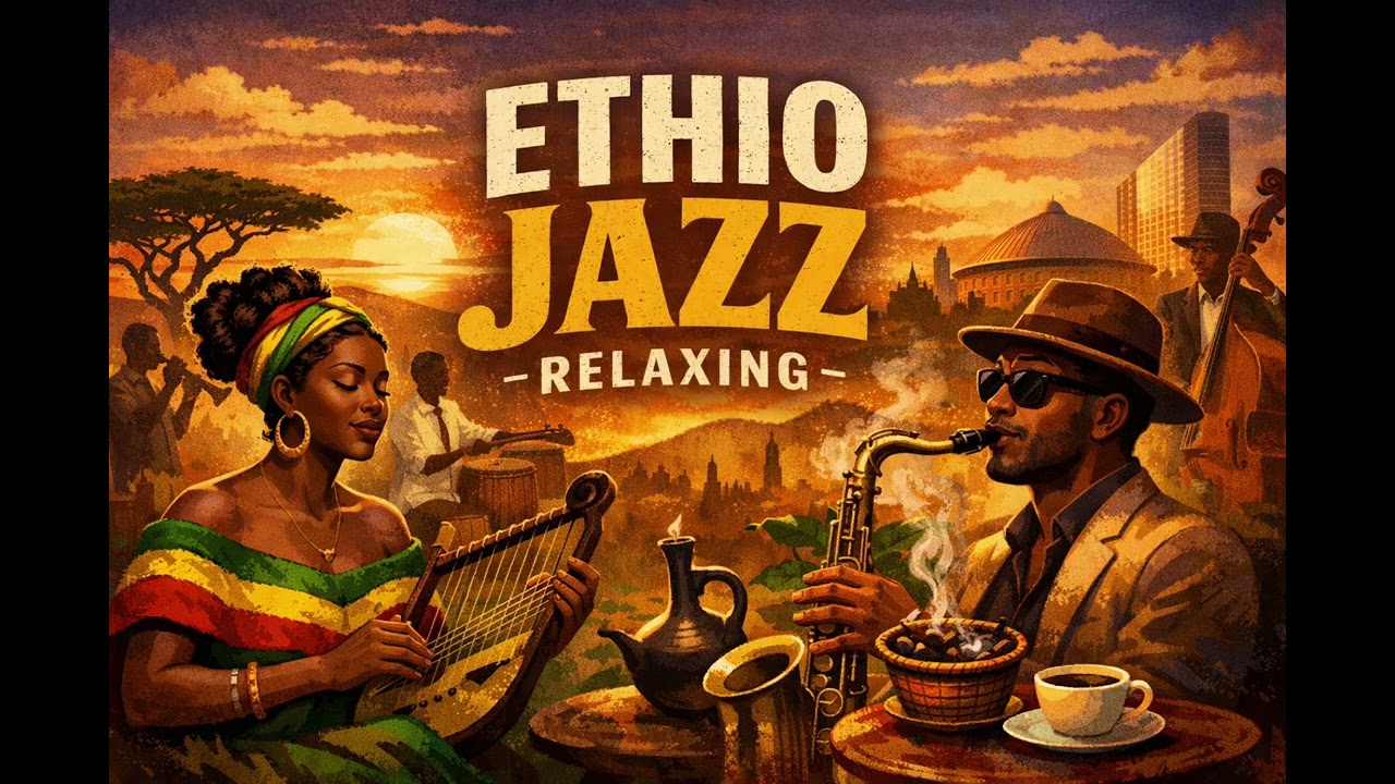Ethiopian Ethio Jazz Relaxing Playlist 🇪🇹 | Calm Instrumental Music for Study, Sleep & Chill