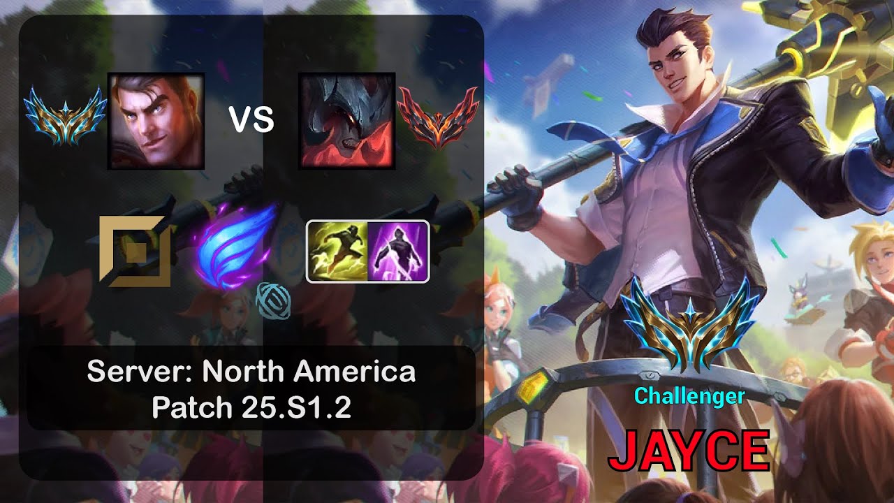 Jayce Top vs Aatrox - NA Challenger - Patch 25.S1.2