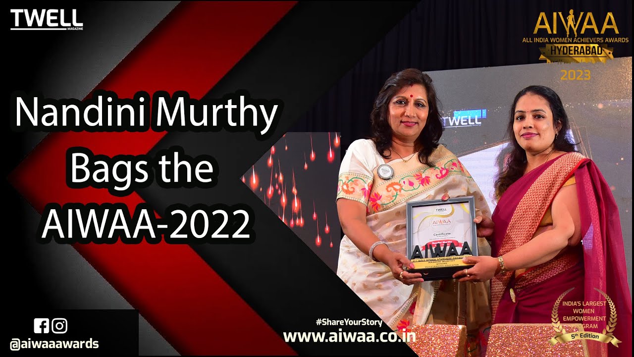 Nandini Murthy bags the Aiwaa Awards 2022 at Bangalore | Twell Magazine