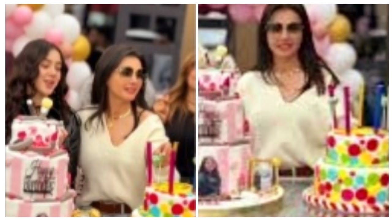 عيد ميلاد زينة ابنة الفنانة دينا فؤاد#دينا_فؤاد