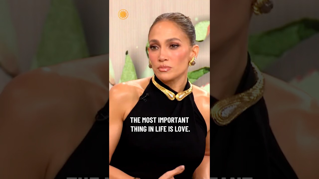 &ldquo;The most important thing in life is love,&rdquo; Jennifer Lopez says #shorts