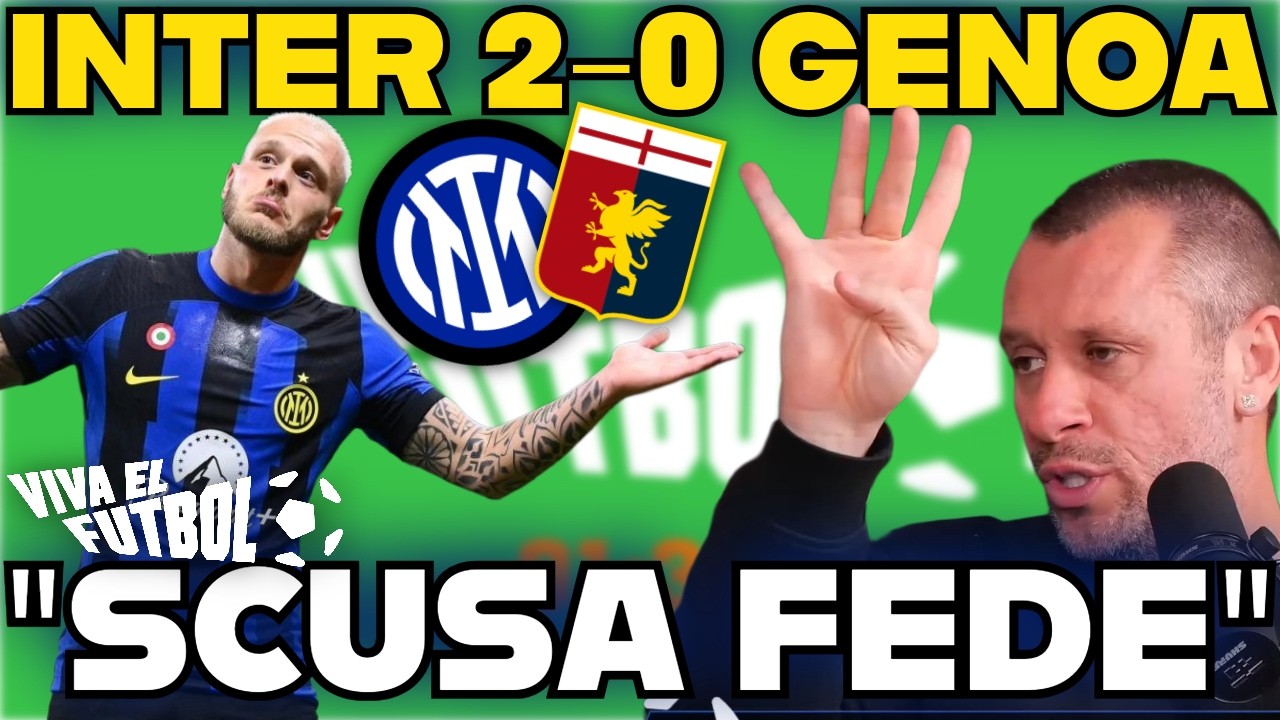 Le SCUSE di CASSANO in DIRETTA a DI MARCO su INTER-GENOA 2 0: