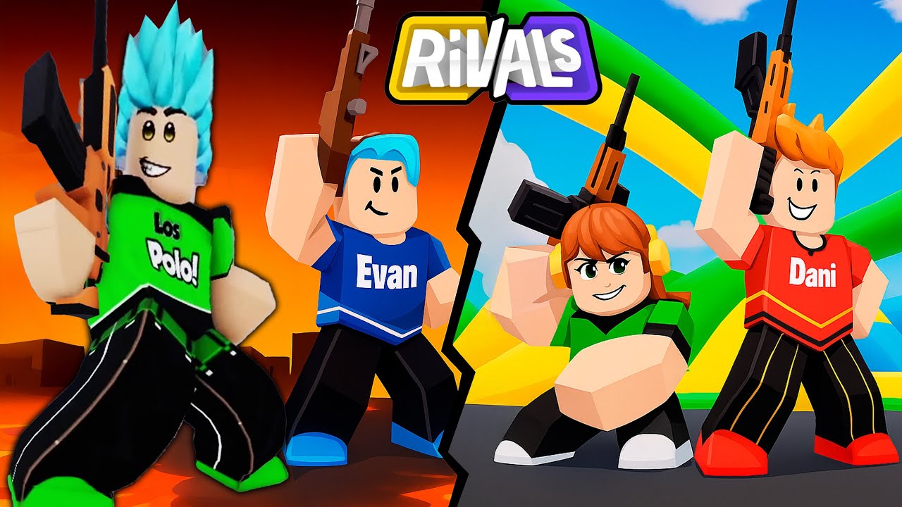 Los Polo en Roblox RIVALS!! LAVA vs. Hinchables!!
