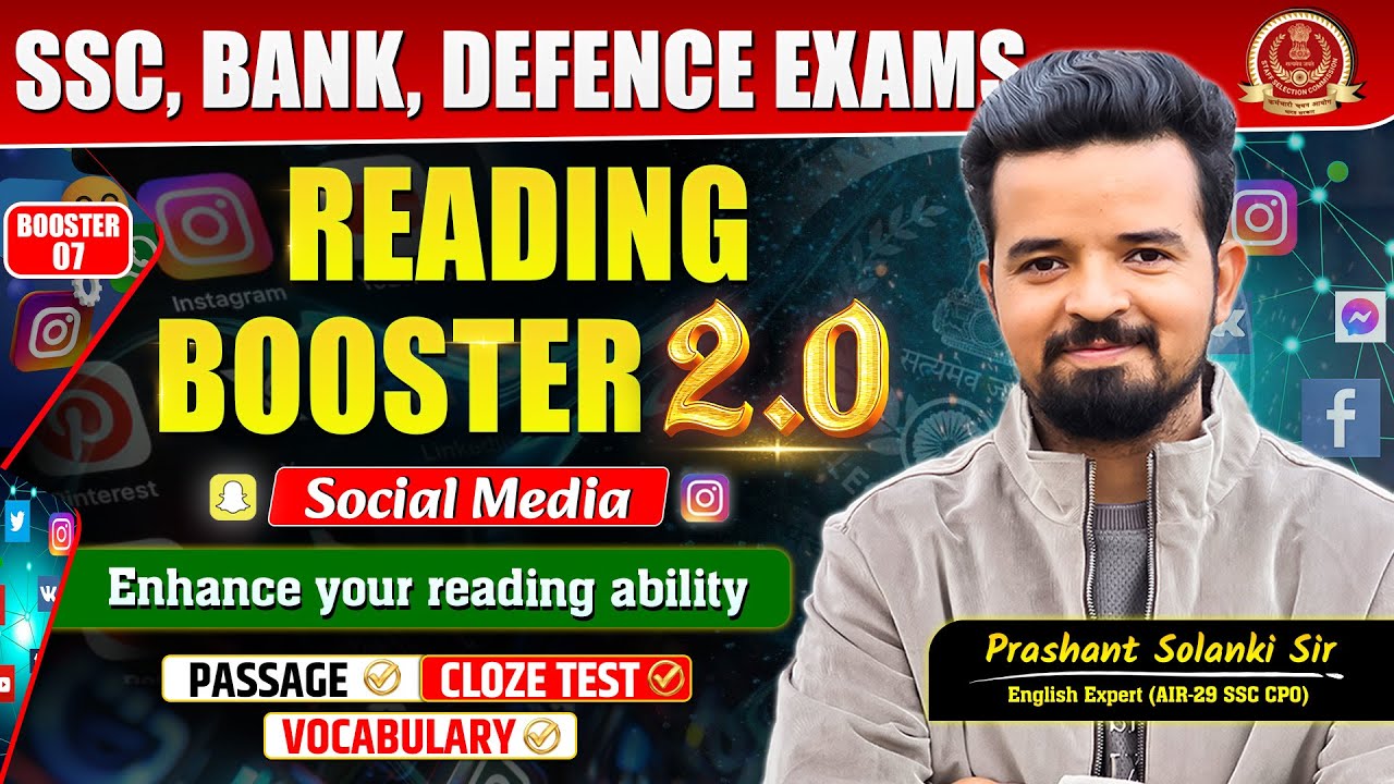 Reading Booster 2.0 | Class-07| Master Reading Comprehension for All Exams | By Prashant Sir
