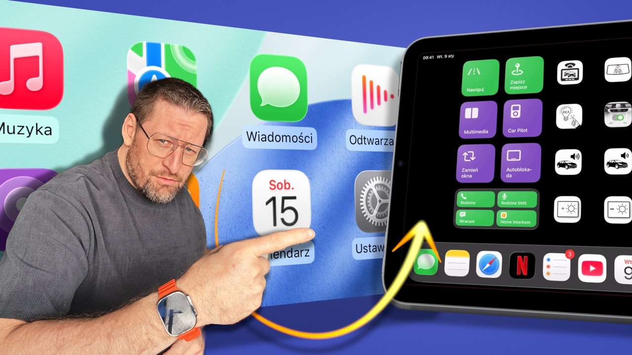 Zrobiłem CarPlay na iPadzie (w aplikacji Skr&oacute;ty od Apple)