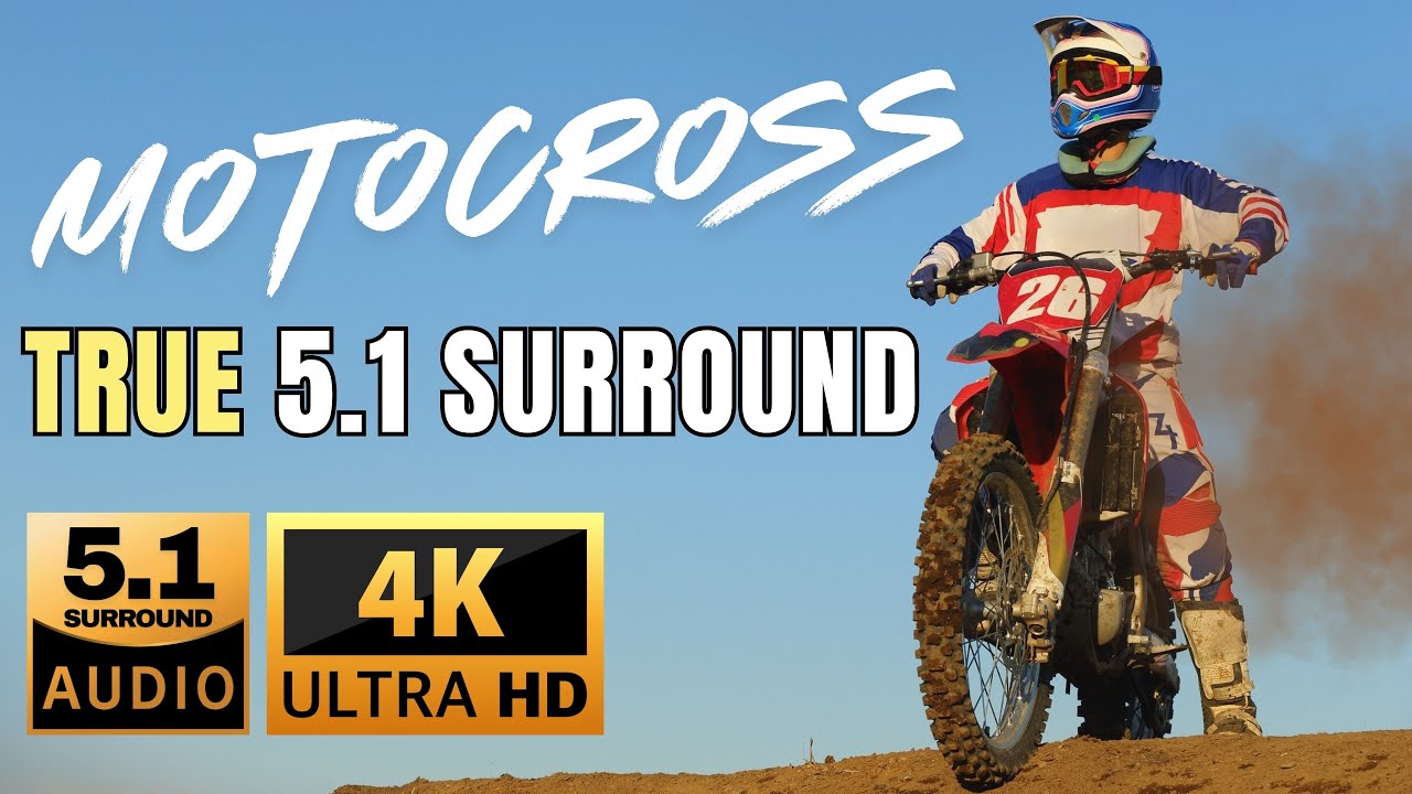 5.1 Surround Experience | Motocross Passing Around You | Real Sound Movement