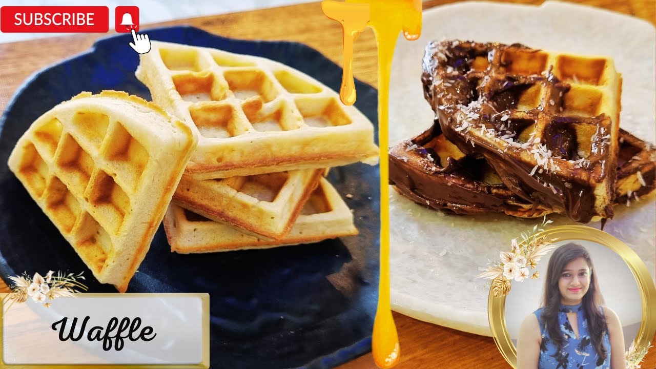 Eggless Waffle Recipe | Crispy & Fluffy Waffles Without Eggs | Easy Homemade Waffles