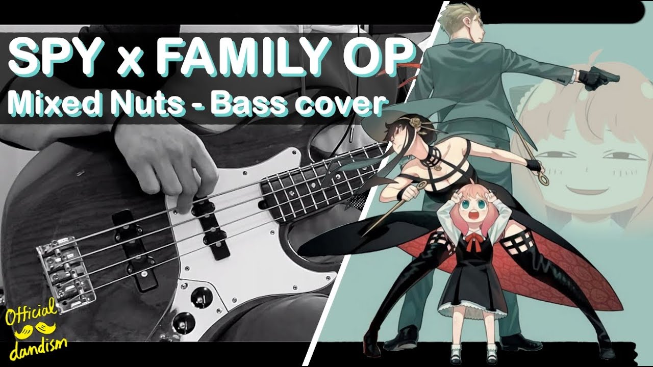 SPY×FAMILY OP FULL / Slap Bass cover (4-strings w/ TABS) -『Mixed Nuts / ミックスナッツ』by Official髭男dism
