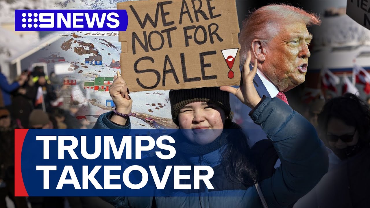 Donald Trump eyes off Greenland as his next target | 9 News Australia