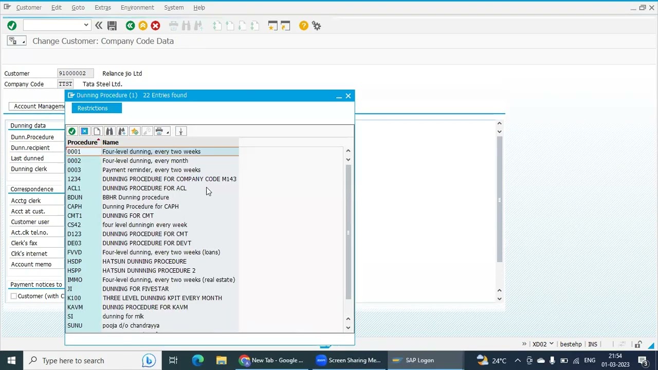 SAP FICO Dunning Procedure | Best SAP FICO Training in Pune