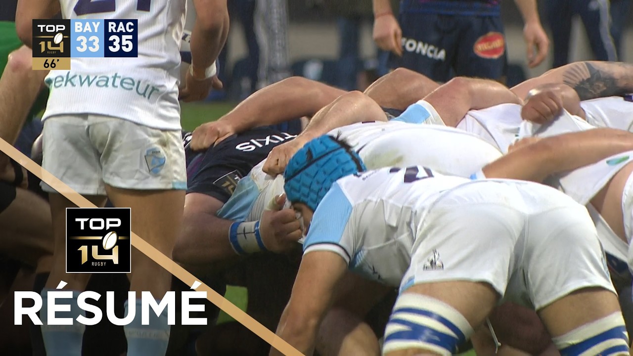 TOP 14 Saison 2025-2026 J17 - Résumé Aviron Bayonnais - Racing 92