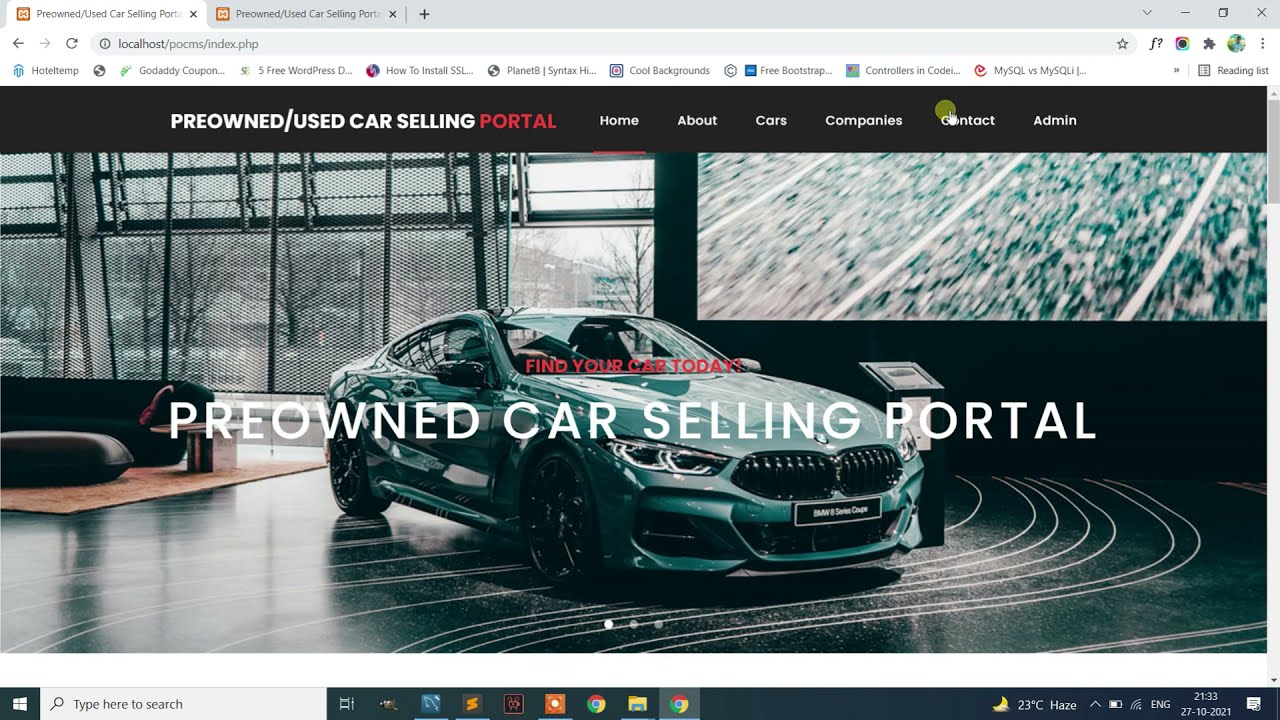 Pre-owned/Used Car Selling Management System using PHP | PHPGurukul
