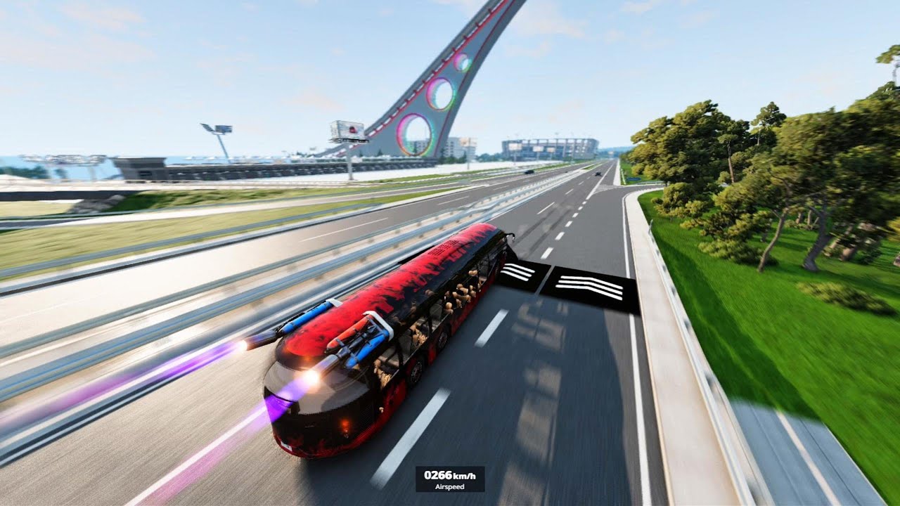 Speed boost 1000kmh which car can survive #9 - BeamNG.Drive