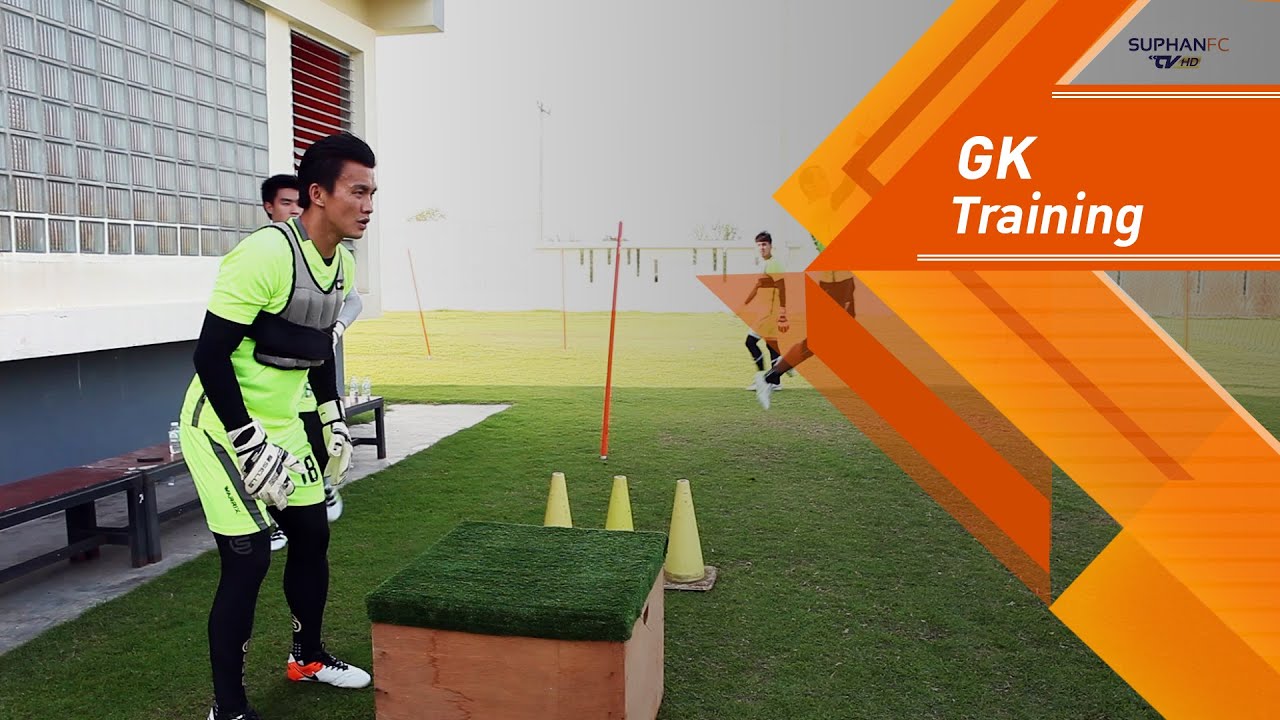 SuphanFC TV | GK Training | บรรยากาศการซ้อมผู้รักษาประตูของทีมสุพรรณบุรี เอฟซี 20/4/16 | HD