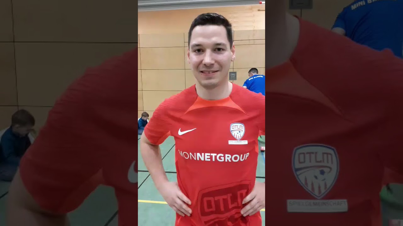 Florian Wiesenthauer, Vorsitzender des FSV Osburg, nach dem Dachdecker-Lauer-Cup