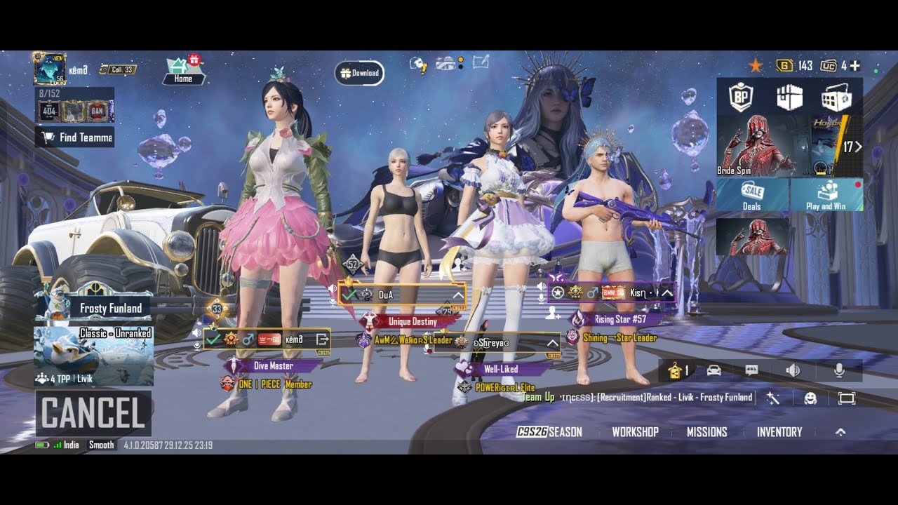 BGMI 4.2 NEW UPDATE MYTHIC FORGE & game play with full enjoying 😋
