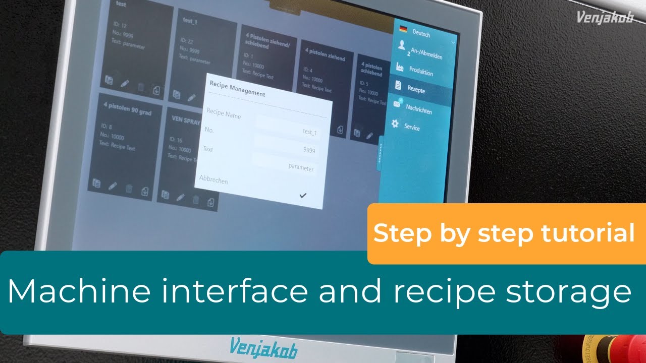 User Interface & Recipe of the VEN SPRAY ONE - Tutorial