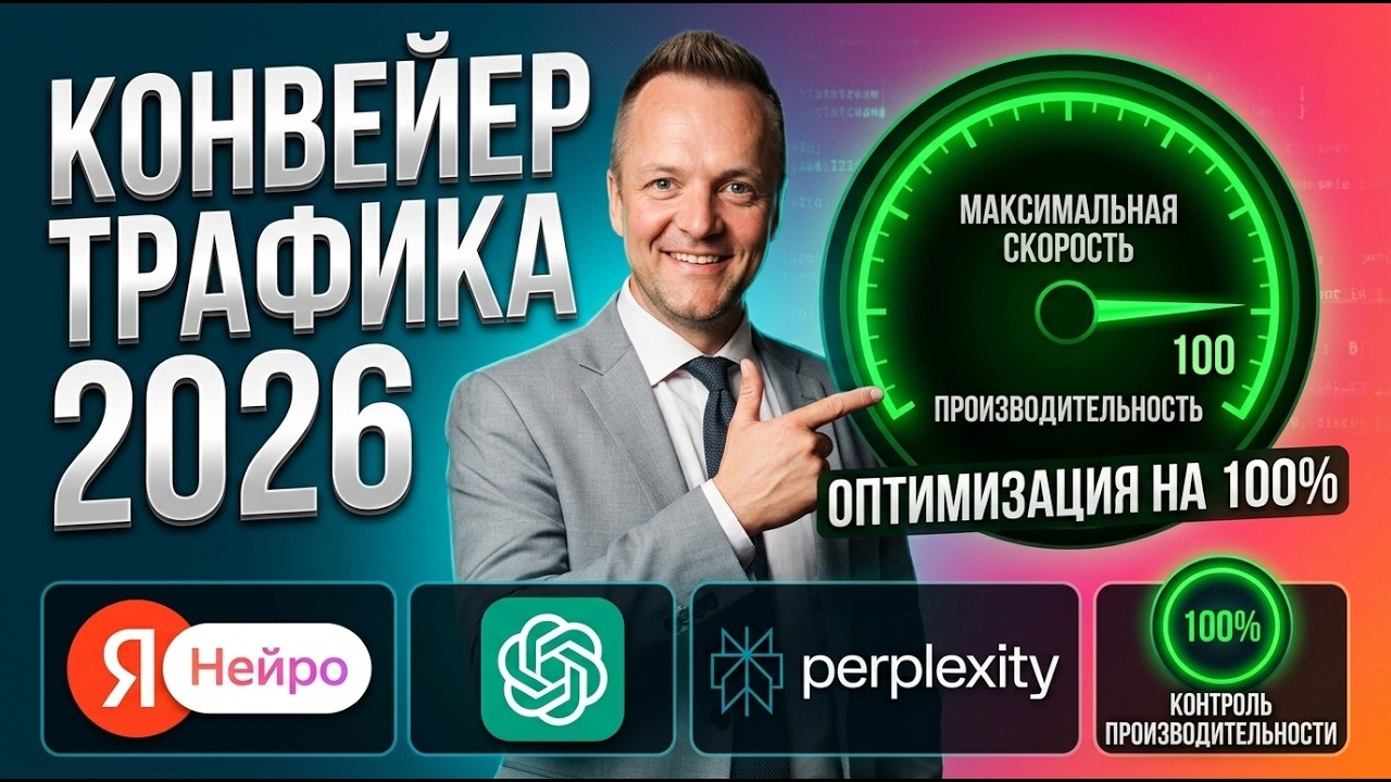 Конвейер трафика из GPT, Perplexity и Яндекс Нейро: Мастер-класс по GEO 2026