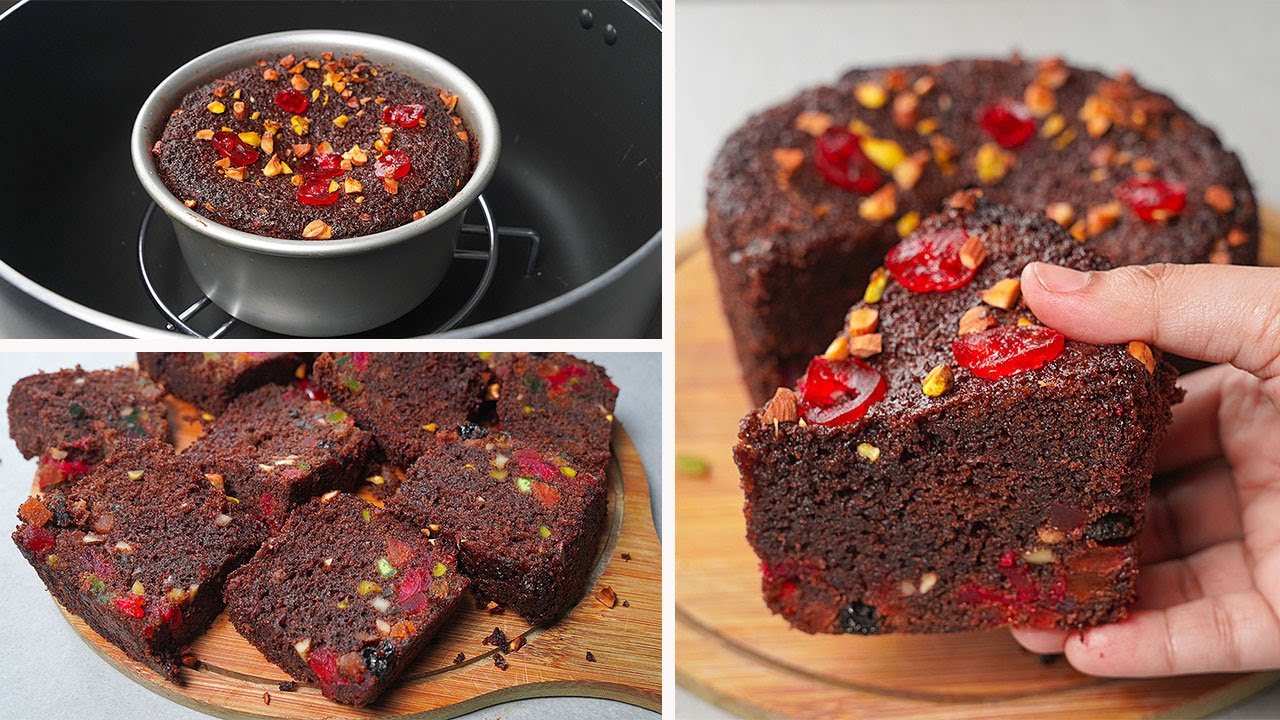 Christmas Plum Cake | Chocolate Christmas Cake Recipe | Chocolate Plum Cake | Chocolate Fruit Cake