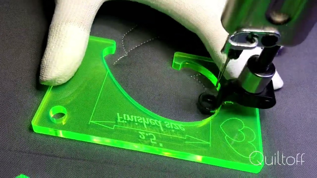 Heart quilting template
