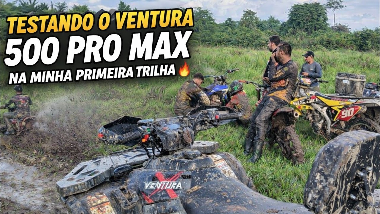 Joguei o ventura 500 promax na lama. Será que aguentou?🤣 