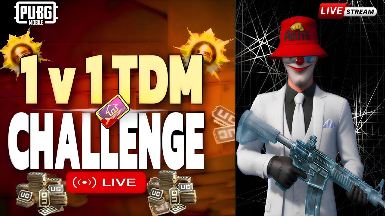 🔴LET'S PLAY 1v1 TDM Room.😱☠️✅ #tdm #1v1 #pubgmobile #bgmi #YouTubeTynix #1NonlyBDTynix