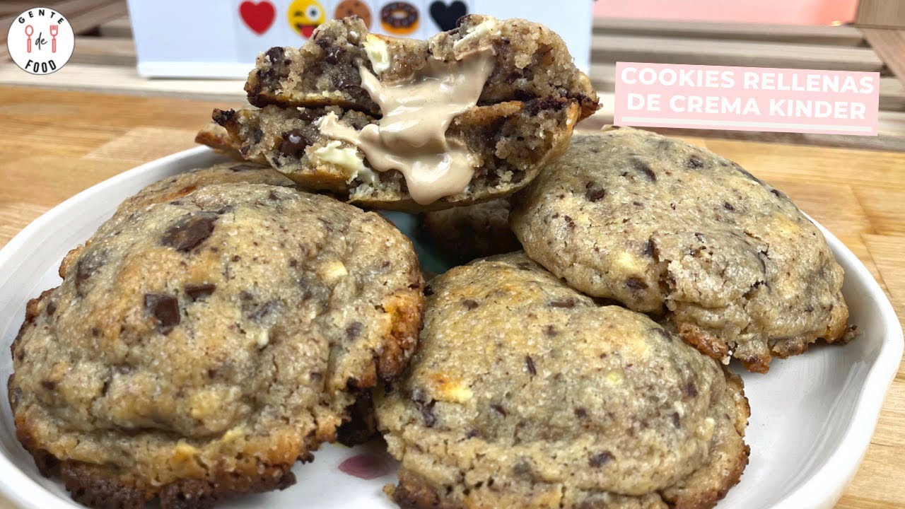 Cookies rellenas de crema Kinder | Receta #209 | GENTE DE FOOD