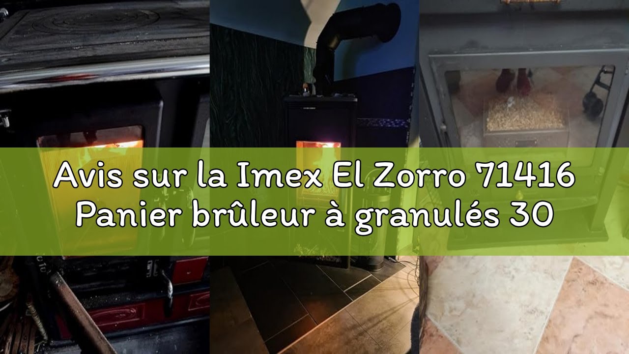 Avis sur la Imex El Zorro 71416 Panier brûleur à granulés 30 x 25 x 17 cm