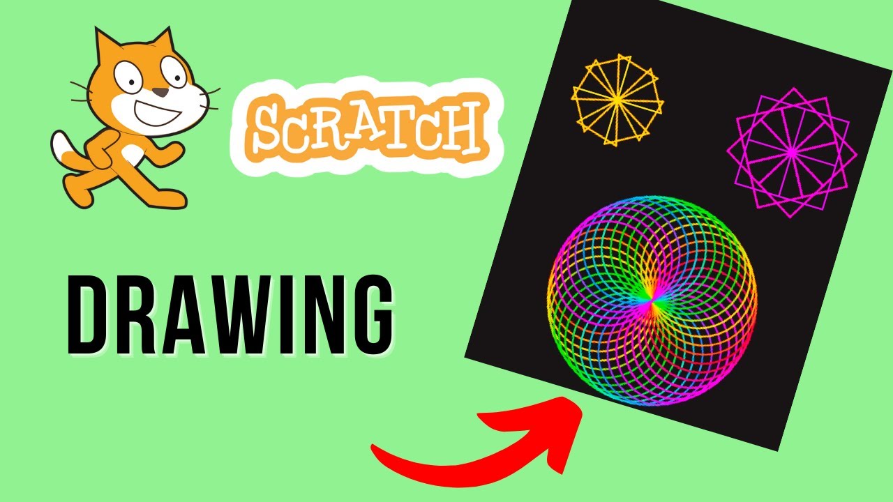 Create this STUNNING pattern in Scratch! ⛳️ (Step-by-step Tutorial) #scratch #codingforkidsfree