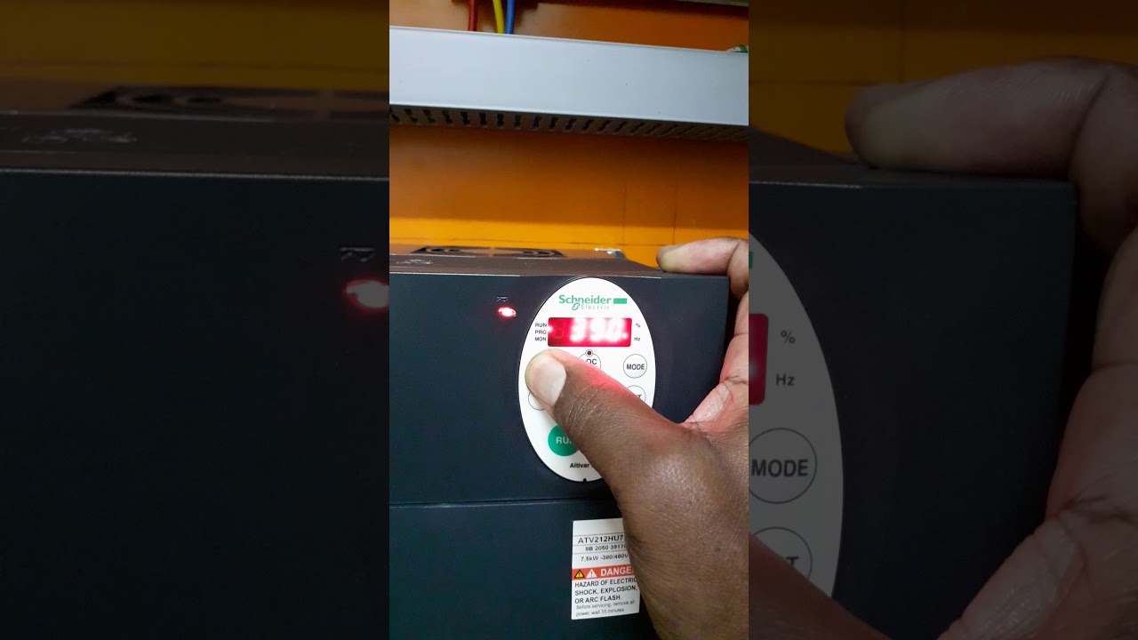 Altivar 212/21(Schneider VFD) basic programming and Running without Load.