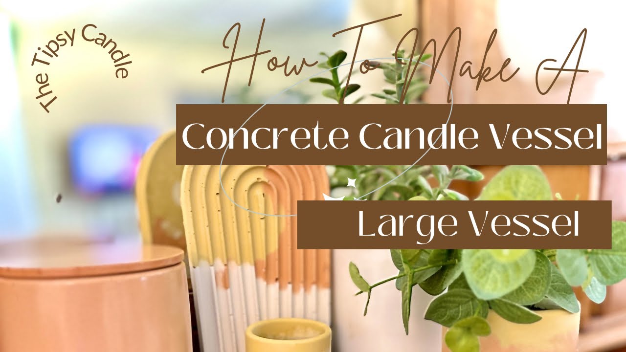 Making our largest concrete candle vessel 25 oz! It’s fun to make and pretty simple and satisfying