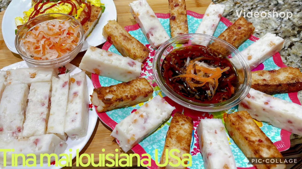 Bánh Củ Cải Hấp người hoa , ngon đơn giản tại nhà dể làm @TinamaiUSA2