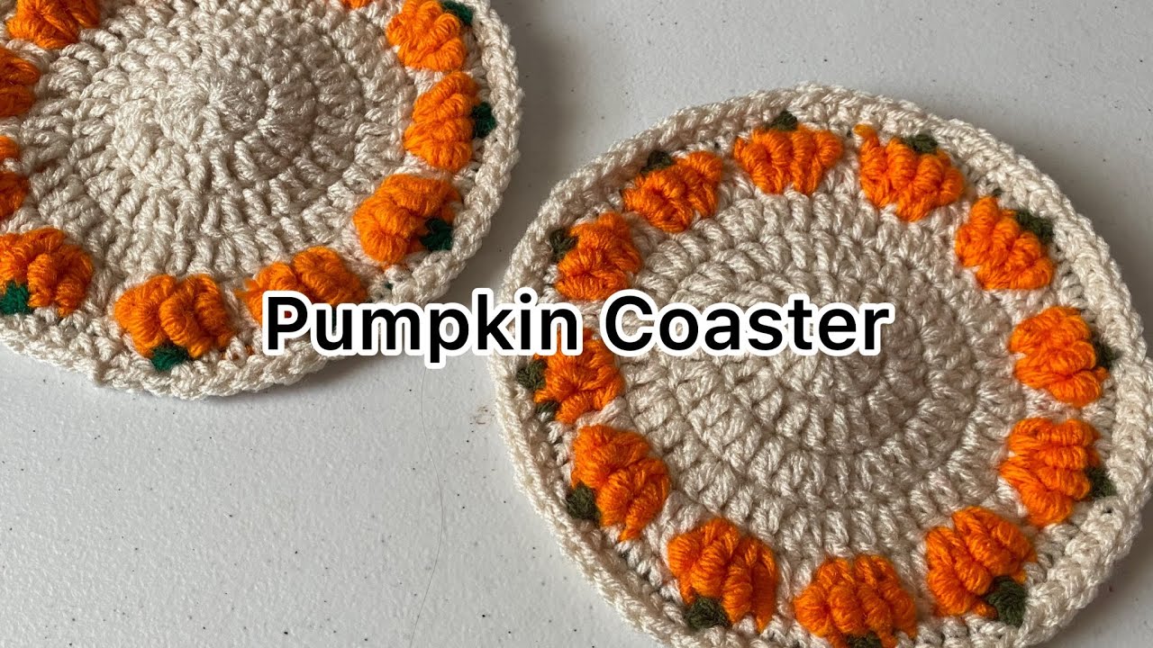 Crochet Pumpkin Coaster Tutorial