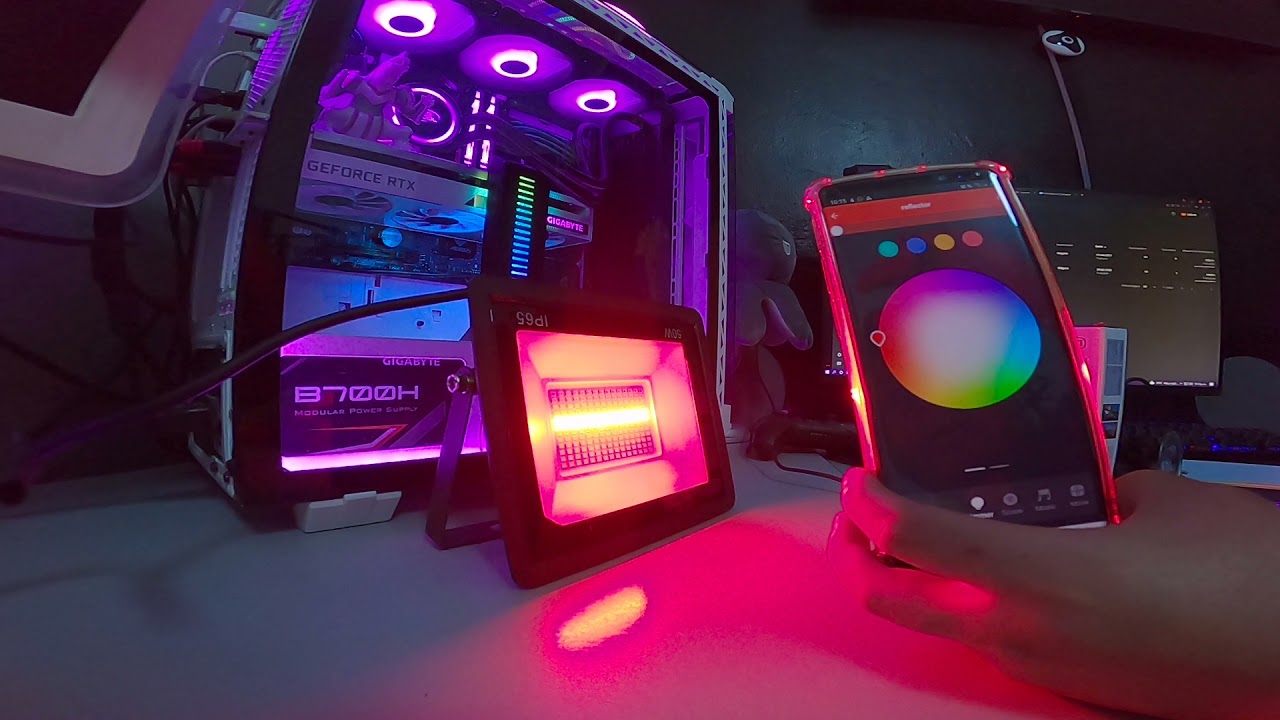 Configuración del reflector Megaluz RGB wifi!!!
