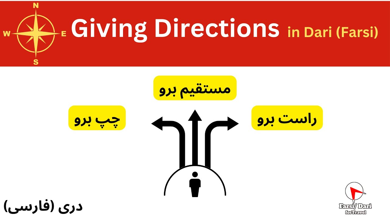 How to Give Direction in Dari (Farsi) with Translation &  Pronunciation