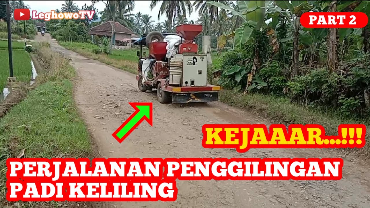 MOBIL SELEP PADI KELILING❗BALAP MESIN PENGGILINGAN PADI JALAN