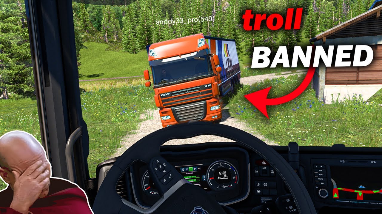 INSTANT KARMA in ETS2MP #5 - Funny Moments & Reckless Drivers