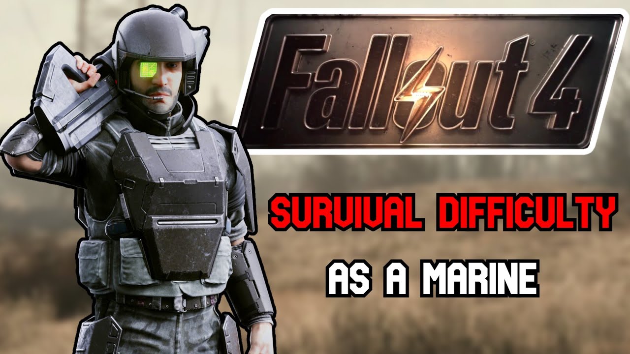 Я прошёл Fallout 4 на уровне сложности «Выживание», играя за морского пехотинца.