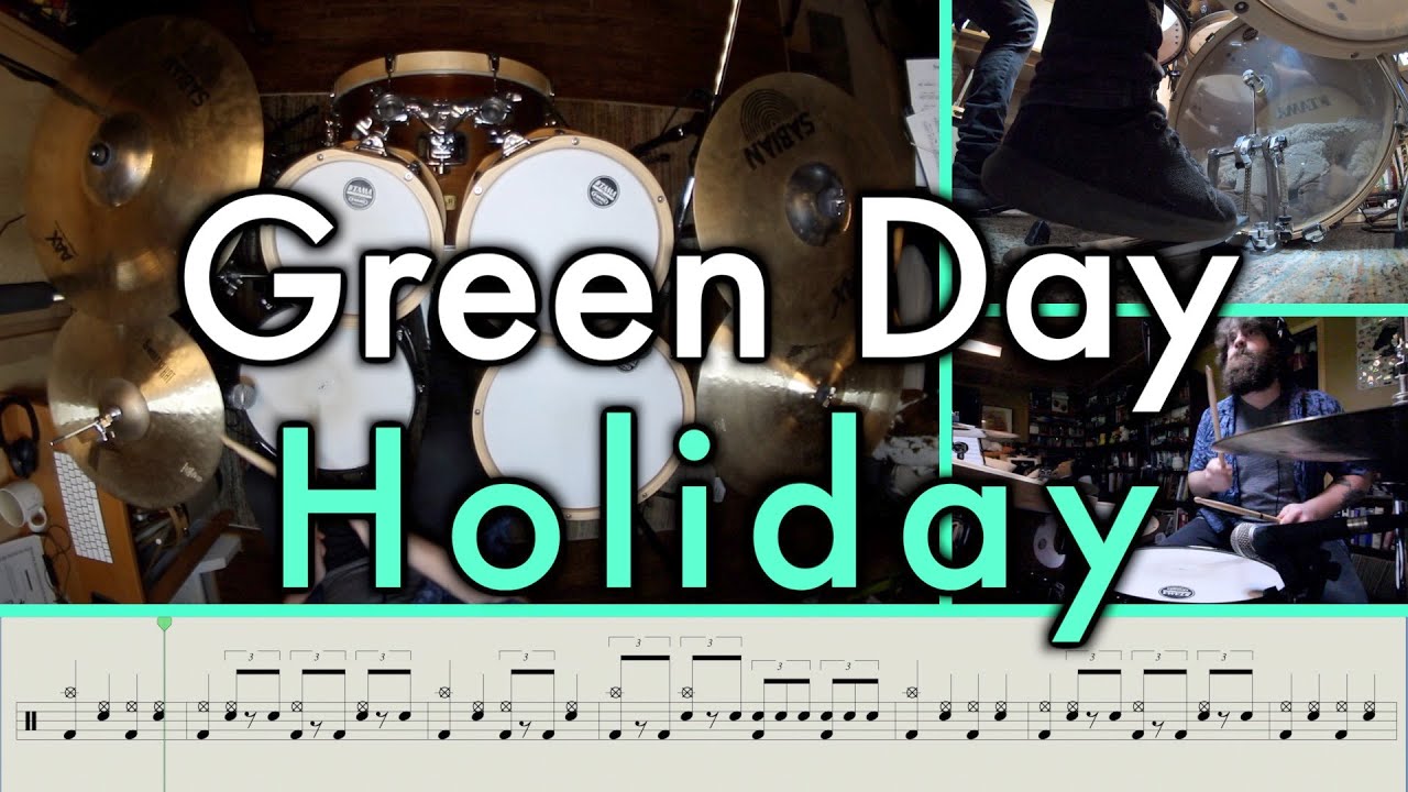 How To Play 'Holiday' by Green Day Note For Note [Drums & Notation]