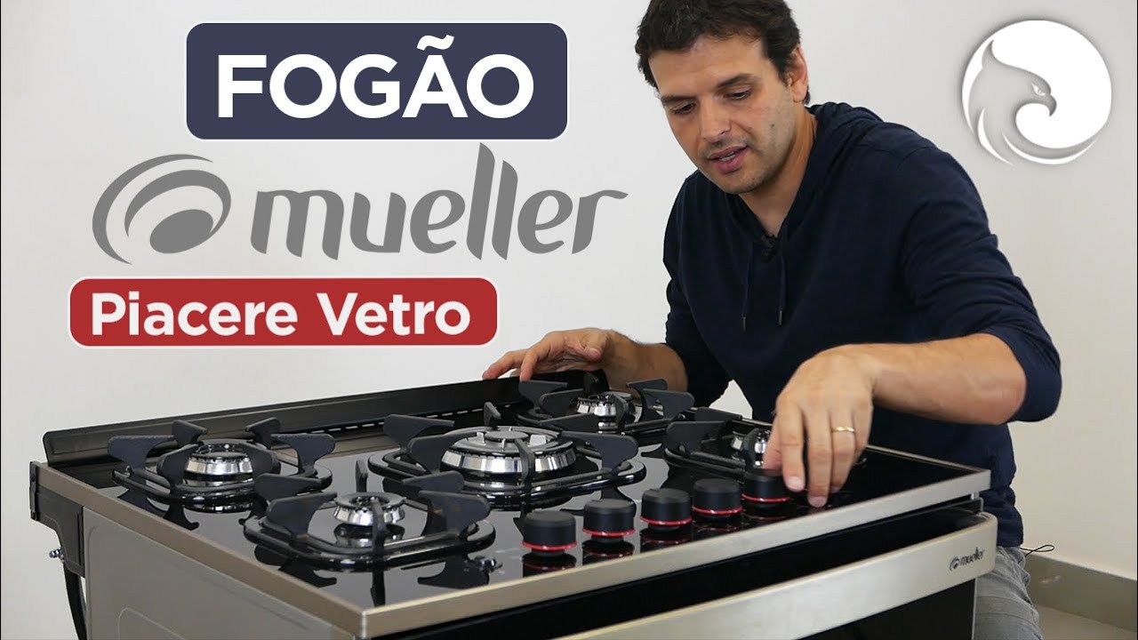 Avaliação do FOGÃO MUELLER Piacere Vetro de 5 Bocas | Harpyja