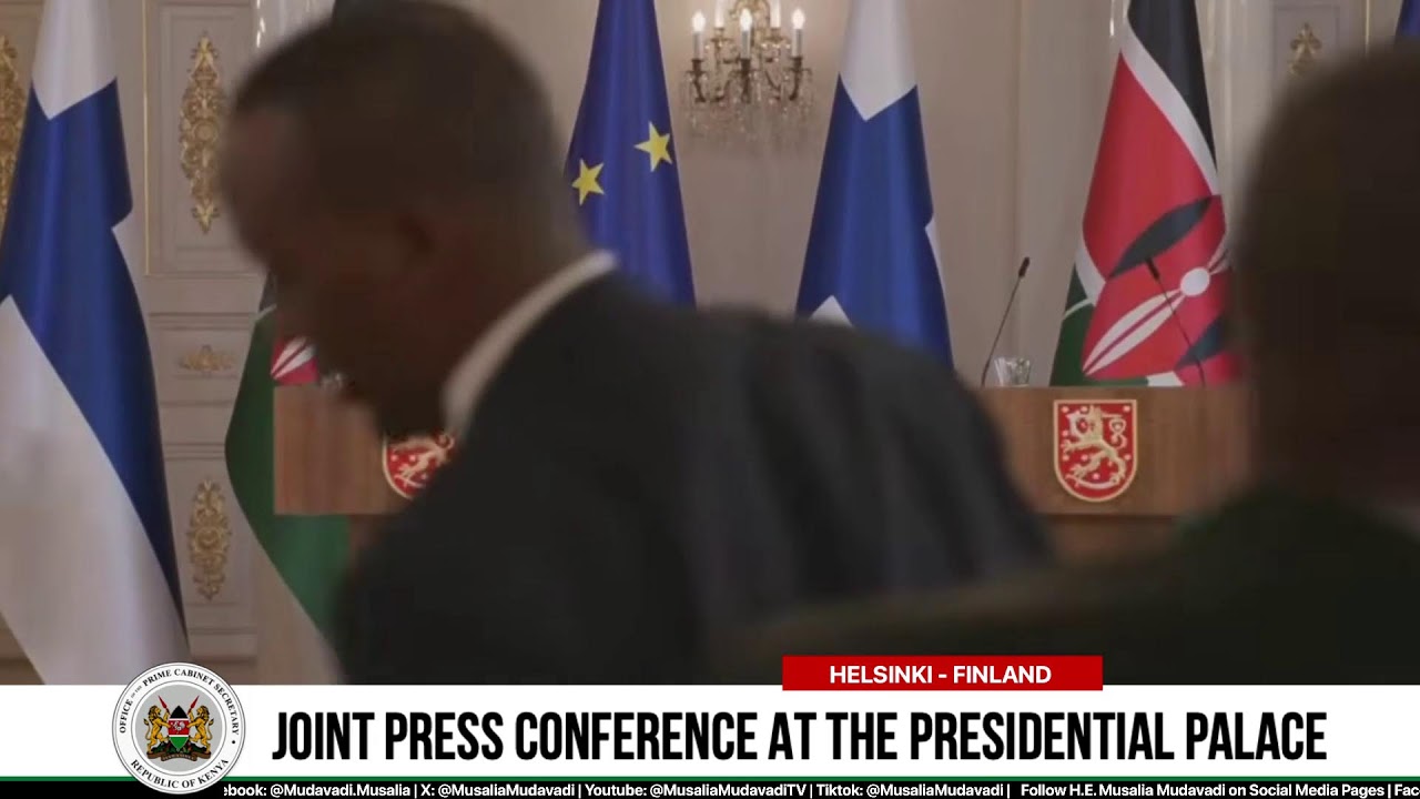 Joint Press Conference at the Presidential Palace, Helsinki -Finland.