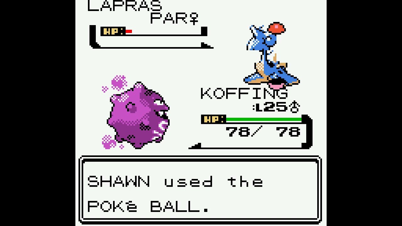 Pokémon Gold Version - Catching Lapras