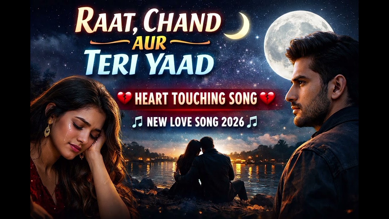 RAAT, CHAND AUR TERI YAAD 🌙💔 HEART TOUCHING SONG 💔🎶 NEW LOVE SONG 2026 🎶