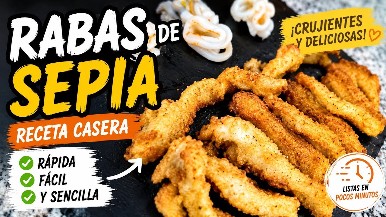 Cómo hacer rabas de sepia o sepia rebozada de una manera rápida, fácil y sencilla.
