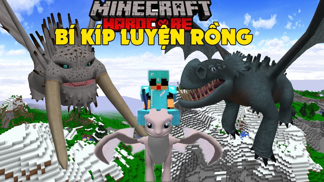 MÌNH SINH TỒN 100 NGÀY TRONG MINECRAFT BÍ KÍP LUYỆN RỒNG SIÊU KHÓ !