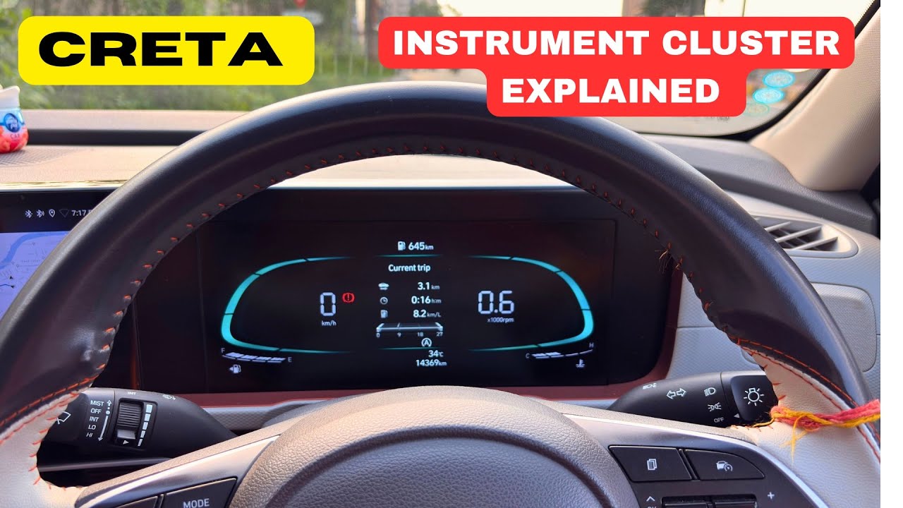 New CRETA Instrument Cluster Explained in Detail || Vaahan Mantra