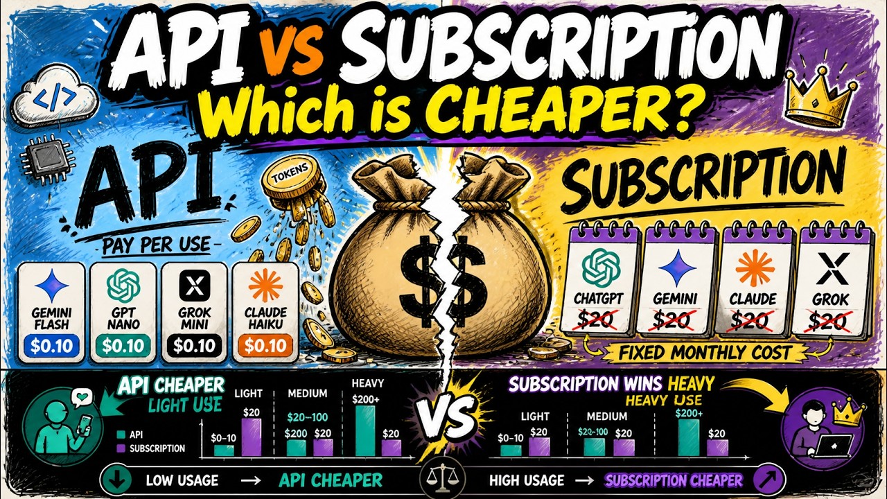 API vs Subscription Models - Why AI APIs Cost SO Much More Than Subscriptions?